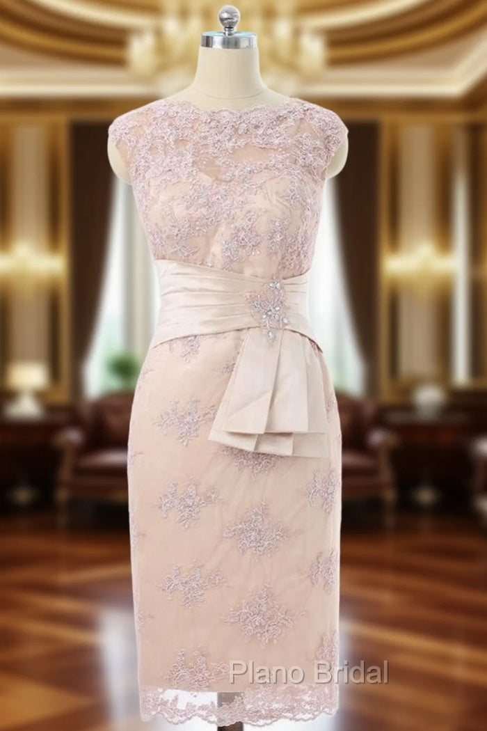 Champagne Sheath Cap Sleeves Mother Of The Bride Dresses