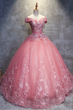 Charming Ball Gown Off-The-Shoulder Tulle Sweet 16 Dresses, Quinceanera Dresses