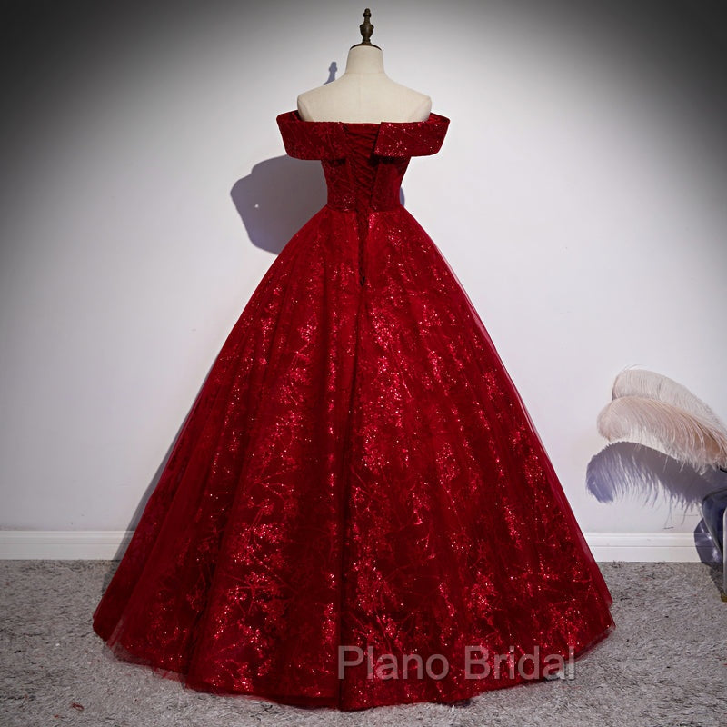 Charming Lace Sweetheart Off Shoulder Gown, Formal Prom Party Dresses Secondary image