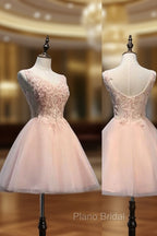 Charming Pearl Pink Tulle Formal Dresses , Lovely Homecoming Dresses