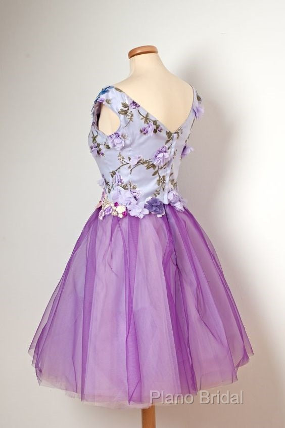 Charming Sexy Sleeveless Tulle Short Homecoming Dresses
