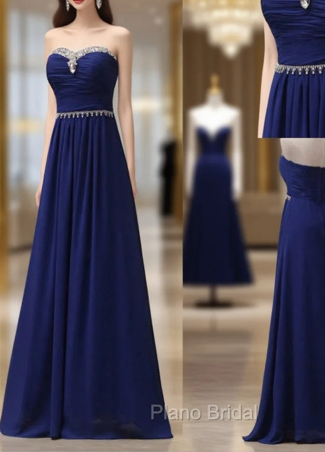 Cheap bridesmaid Dresses Royal Blue Formal Prom Dresses Long Bridesmaid Dresses Main image
