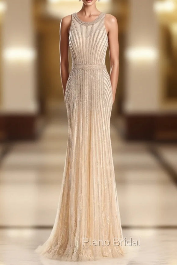 Cheap Formal Prom Dresses Robe De Soiree Halter Gold Evening Party Dresses