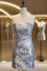 Chic Strapless Short Homecoming Dresses