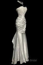 Classy Mermaid Sweetheart Lace Ivory Long Formal Gowns Formal Prom Dresses