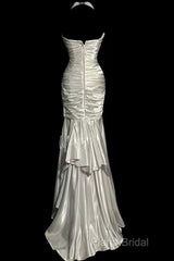 Classy Mermaid Sweetheart Lace Ivory Long Formal Gowns Formal Prom Dresses