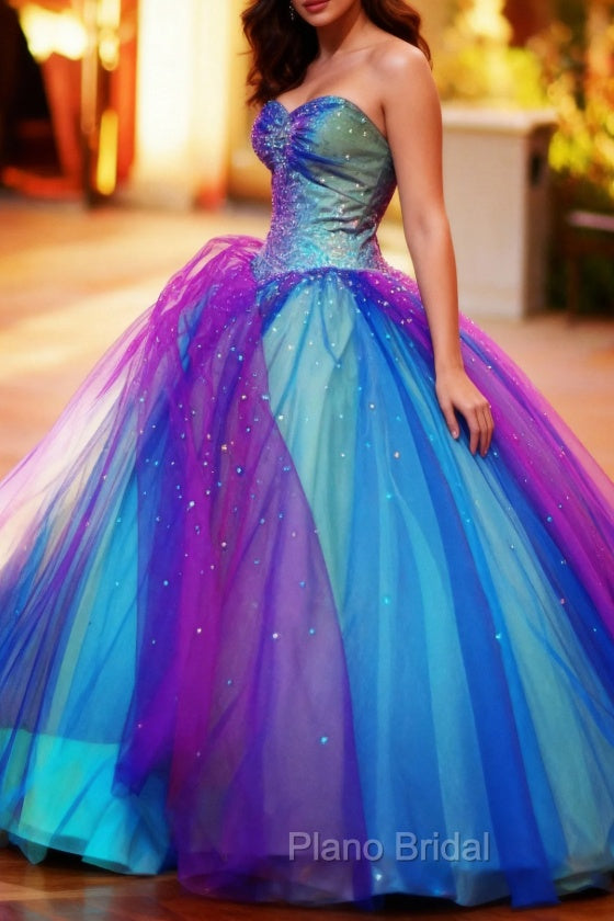 Colorful Floor Length Long Formal Prom Dresses, Colorful Formal Dresses Main image