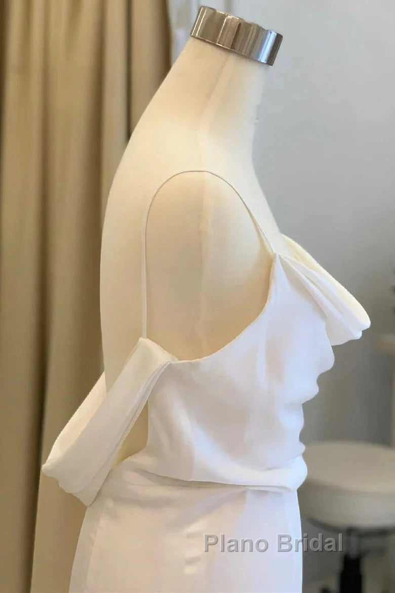 Cowl Neck Backless Mermaid Long Wedding Dresses Secondary image