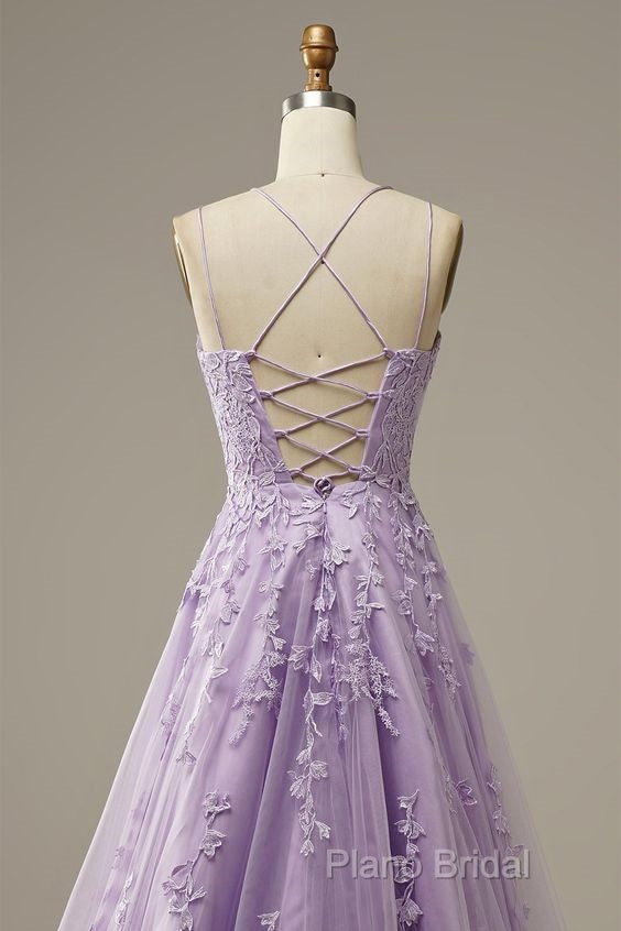 Custom Made Lace Lilac Formal Prom Dresses Violet Purple Long Formal Dresses Secondary image