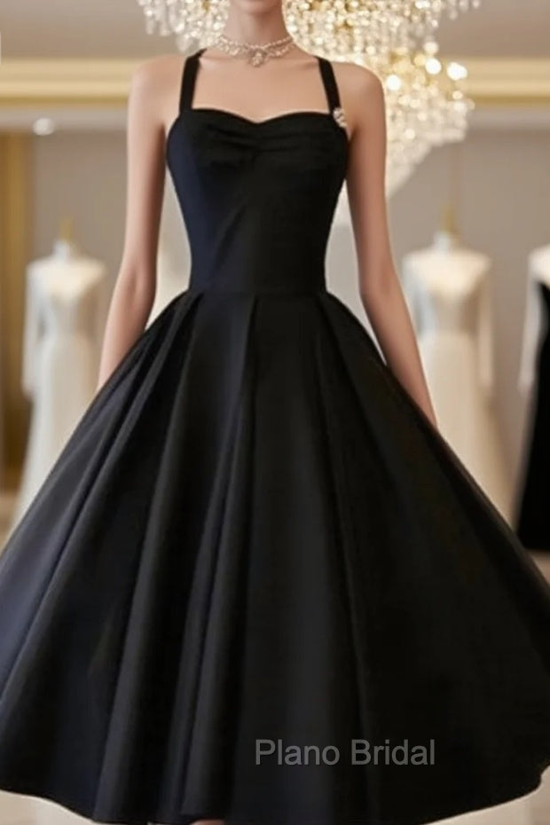 Cute Black Retro Short Formal Prom Gown, Retro Formal Prom Dresses Main image