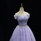 Cute Light Purple Beaded Tulle Homecoming Dresses, Short Formal Prom Dresses Formal Dresses