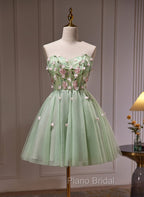 Cute Sweetheart Tulle Short Party Dresses, Cute Homecoming Dresses Formal Dresses