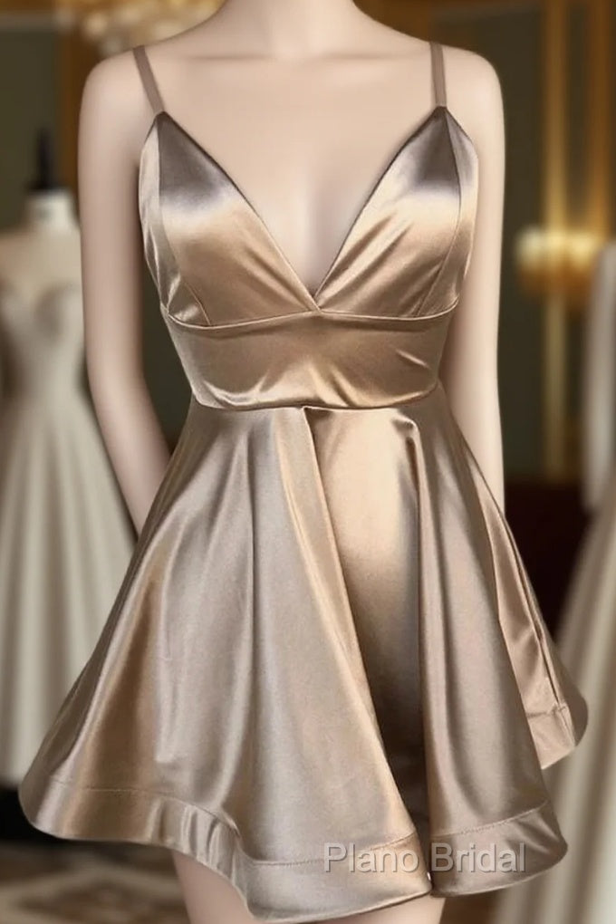 Cute V Neck Short Homecoming Dresses Main image