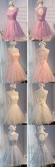Elegant Diamond Beads  Lace Organza Sleeveless Scoop Neckline Lace Up Back For Teen Lovely Homecoming Dresses
