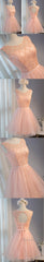 Elegant Diamond Beads  Lace Organza Sleeveless Scoop Neckline Lace Up Back For Teen Lovely Homecoming Dresses
