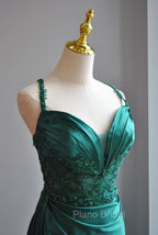 Elegant Green Sweetheart Neck Mermaid Long Formal Prom Dresses Gorgeous Formal Evening Dresses