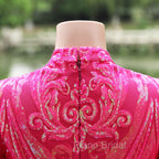 Elegant Hot Pink Mermaid Formal Prom Dresses Sequin Evening Party Dresses Pageant Dresses for Women