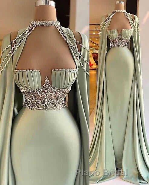 Elegant Long Mermaid Formal Prom Dresses, Unique Formal Prom Dresses Secondary image