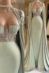 Elegant Long Mermaid Formal Prom Dresses, Unique Formal Prom Dresses