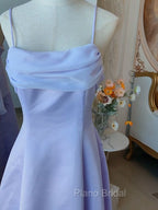 Elegant Purple Spaghetti Straps Formal Prom Dresses Fairy Formal Party Gown Evening Dresses