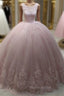 Elegant Quinceanera Dresses Tulle Ball Gown Appliques
