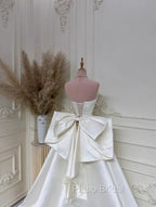 Elegant White Wedding Dresses With Train Mermaid Bridal Gowns