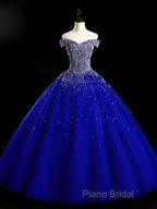 Emerald Green Sequin Formal Prom Dresses Beaded Quinceanera Dresses, Sweet 16 Dresses