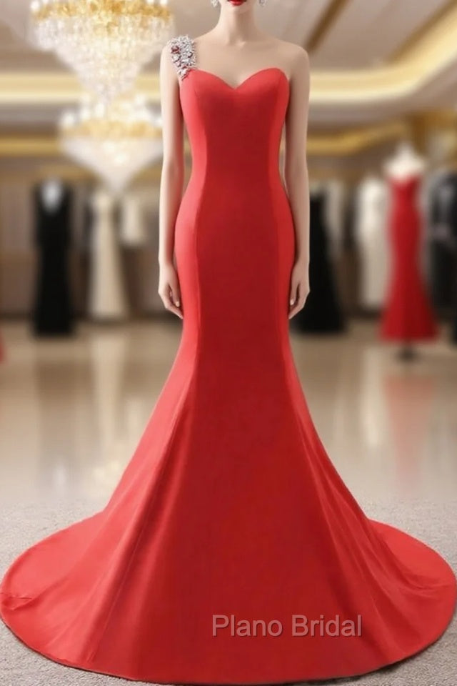 Evening Dresses Red Elegant Floor-length Party Formal Prom Dresses With Bow Main image