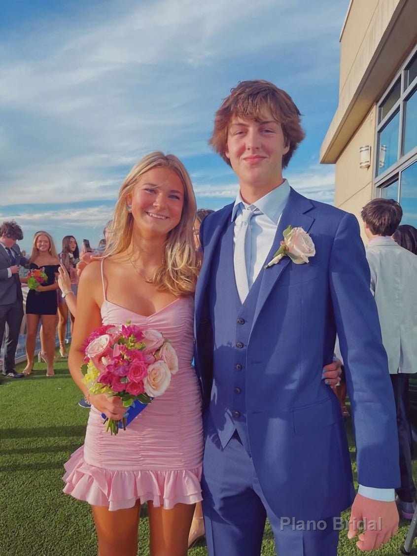 Fancy Pink Short Party Dresses,Cute Homecoming Dress Secondary image