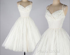 Fashion A Line Lace Formal Prom Dresses, Short Straps Homecoming Dresses