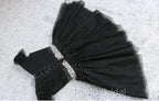 Fashionable Black Short Beaded Party Dresses, Black Formal Prom Dresses