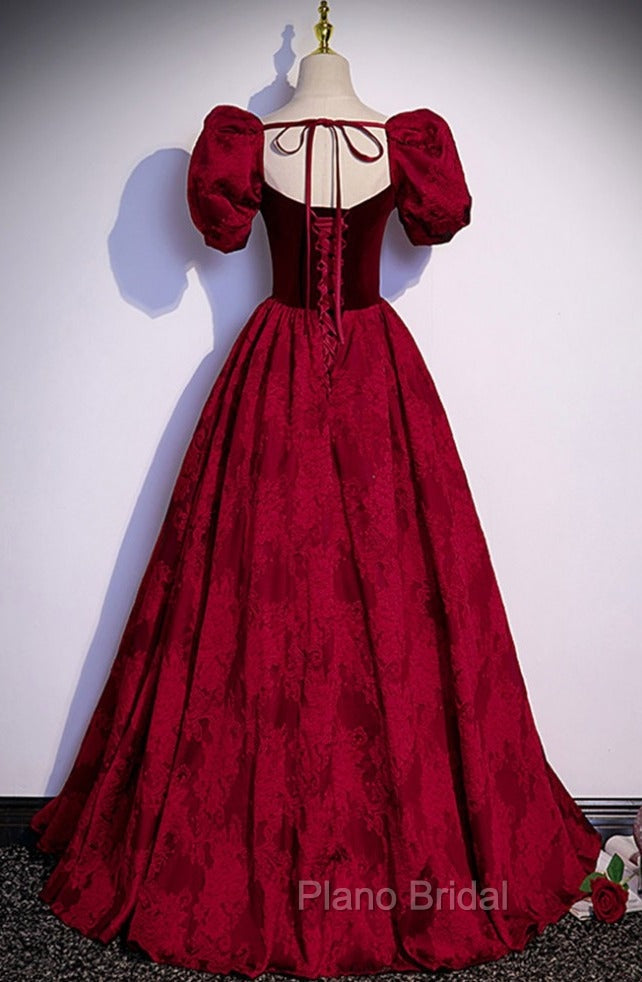 Formal Long Ballgown Formal Prom Dresses with Floral Pattern Secondary image