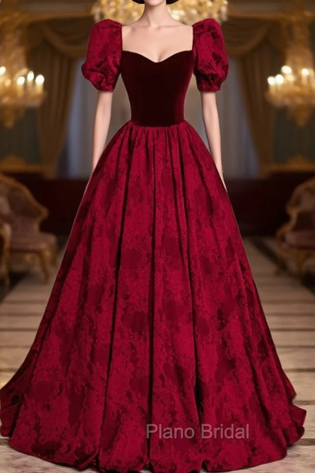 Formal Long Ballgown Formal Prom Dresses with Floral Pattern Main image