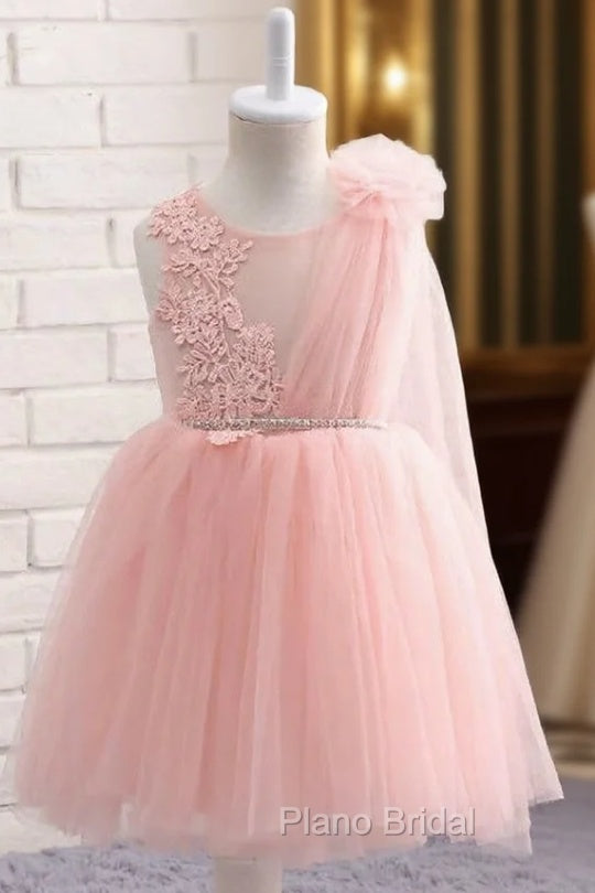 Glamorous Pink First Dresses For Girls Brand Tulle Lace Main image