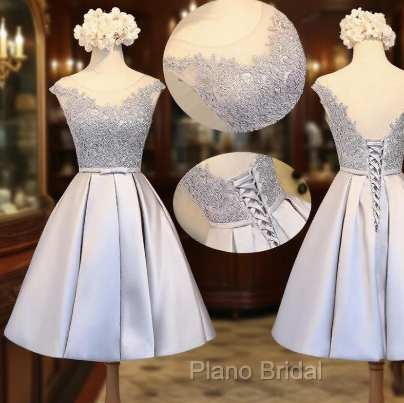 Gorgeous Illusion Sleeves Homecoming Dresses Main image