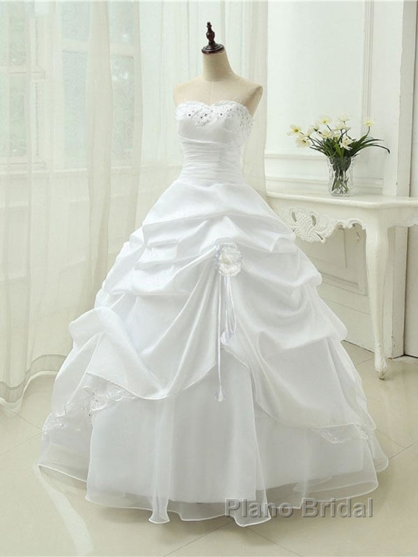 Gorgeous Sweetheart Beaded Ball Gowns Lace-Up Wedding Dresses Secondary image