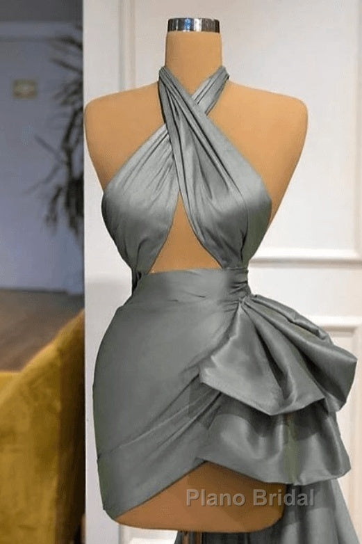 Gray Robe De Soiree Sheath Sheath Halter Detachable Sexy Long Formal Prom Dresses Formal Prom Gown Evening Dresses Secondary image
