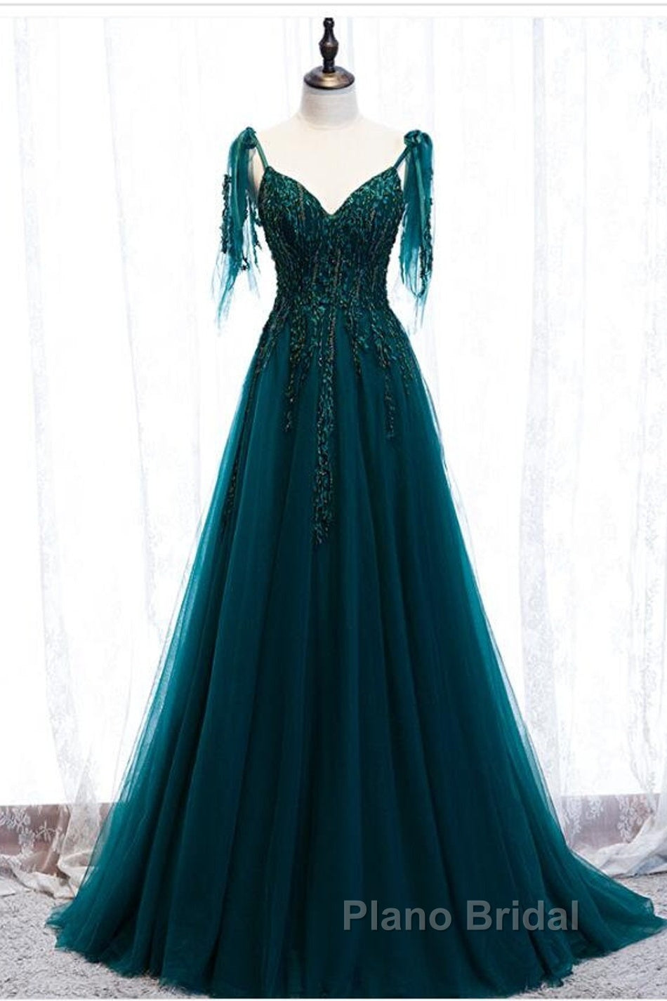 Green Formal Dresses Formal Prom Dresses Handmade Womens Formal Prom Wedding Party Dresses Secondary image