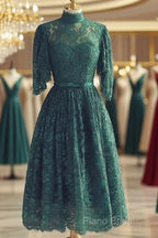 Green Lace Short Party Dresses Green Lace Homecoming Dresses