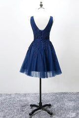 Grey Lace-up Tulle Short Homecoming Dresses with Lace Appliques