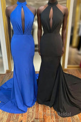 Halter Keyhole Mermaid Long Formal Gown