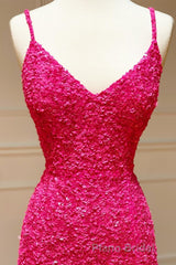 Mermaid Yellow Sequins Long Formal Prom Dresses with Slit