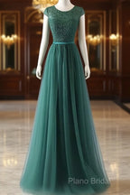 Lace And Tulle Beautiful Bridesmaid Dresses, Elegant Formal Dresses