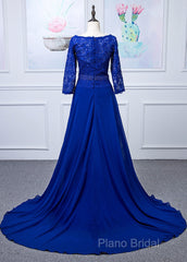 Lace Long Sleeves Scoop Neck Mother Of The Bride Dresses