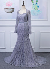 Lace Long Sleeves Trumpet/Mermaid Mother Of The Bride Dresses