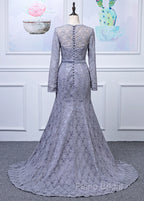 Lace Long Sleeves Trumpet/Mermaid Mother Of The Bride Dresses