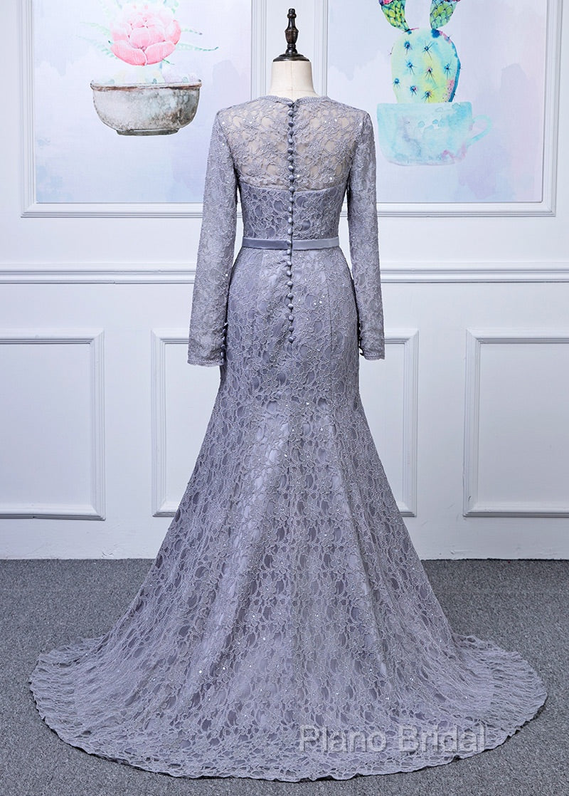 Lace Long Sleeves Trumpet/Mermaid Mother Of The Bride Dresses