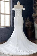 Lace Off-The-Shoulder Mermaid Wedding Dresses