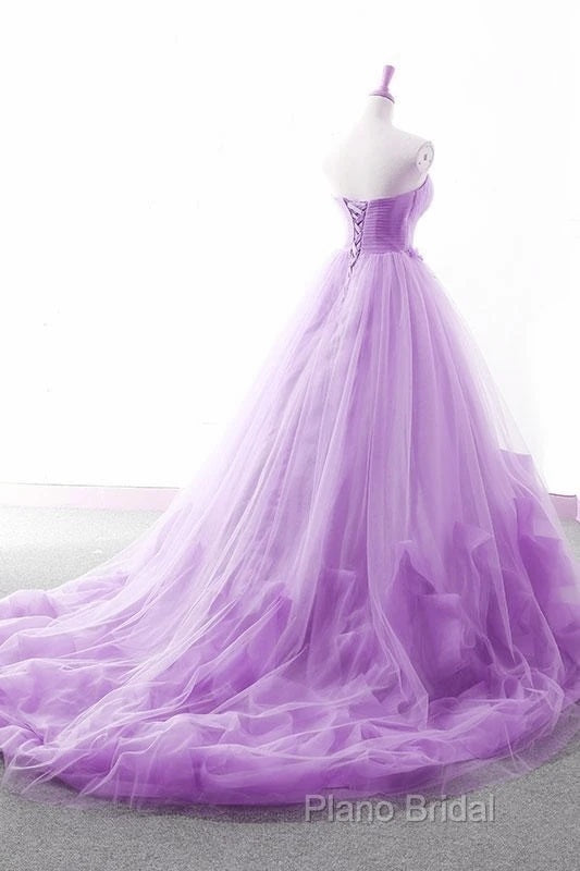 Light Purple Sweetheart Tulle Ball Gown Princess New Style Formal Dresses, Purple Party Dresses Formal Prom Dresses Secondary image