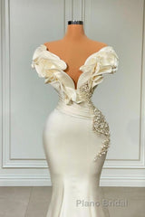 Long Mermaid Sweetheart Satin Formal Prom Dresses